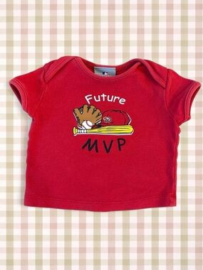 Genuine Merchandise Red 'Future MVP' Baseball Graphic Tee